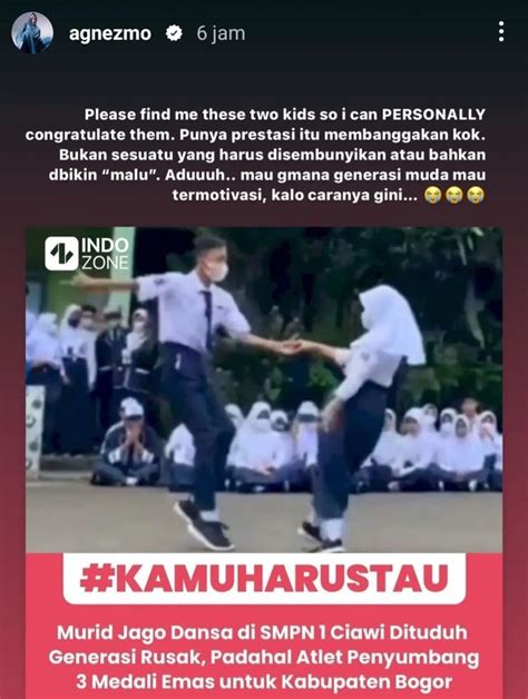 Viral Karena Dicap Generasi Rusak Agnez Mo Ingin Temui 2 Siswa Smpn 1