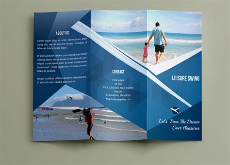 Free Travelling Trifold Brochure Template Behance