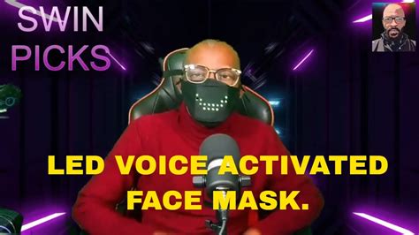 Led Voice Activated Face Mask Youtube