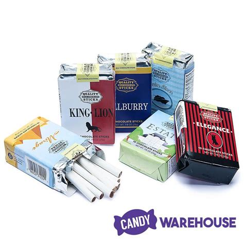 Chocolate Candy Cigarettes Packs 24 Piece Display Candy Warehouse