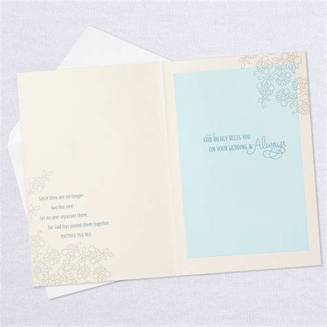 Two Hearts Joined For The Journey Religious Wedding Card Greeting