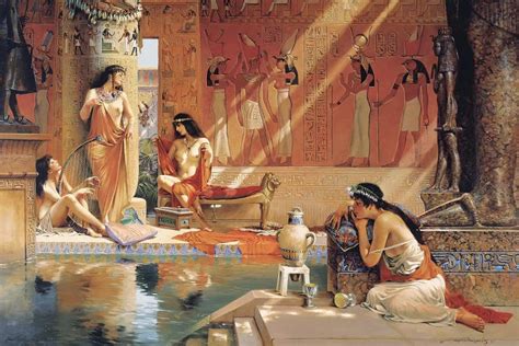 Egyptian Bathers Canvas Art By Maher Morcos Icanvas