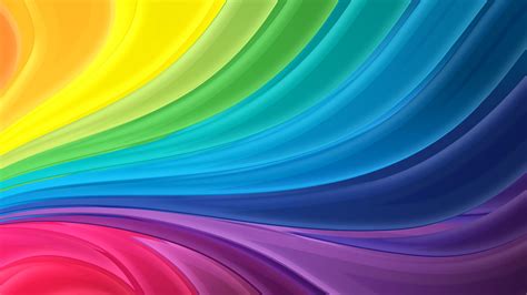 Wallpaper Rainbow Stripes Abstract Wave 2560x1920 Hd