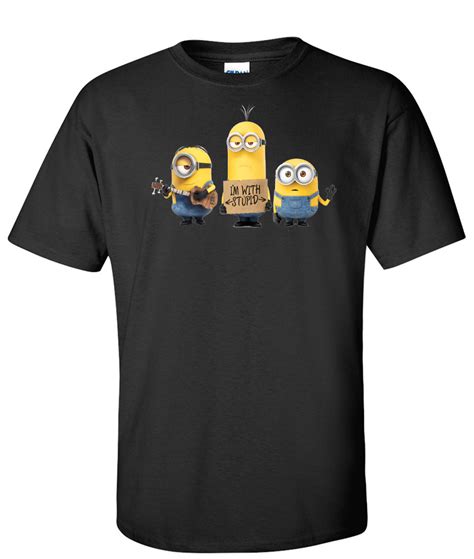 Despicable Me Minions Logo Graphic T Shirt Supergraphictees