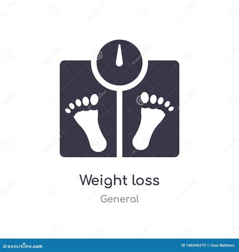 Weight Loss Icon Isolated Weight Loss Icon Vector Illustration From