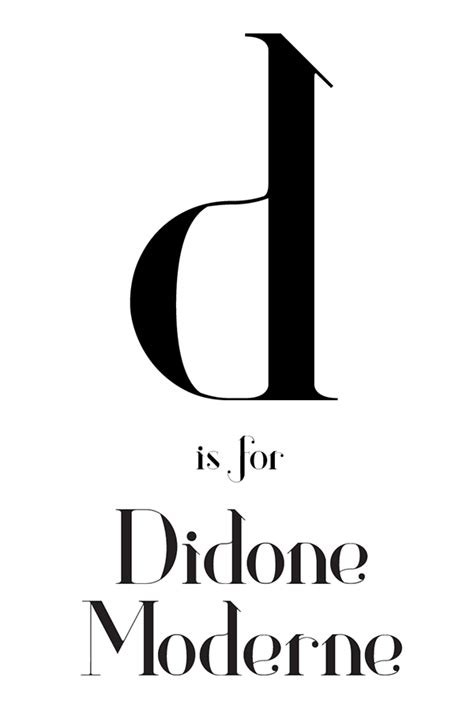 Didone Moderne Font Design On Behance