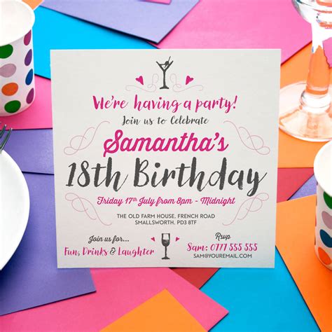 Party Invitations For All Occasions By A Is For Alphabet