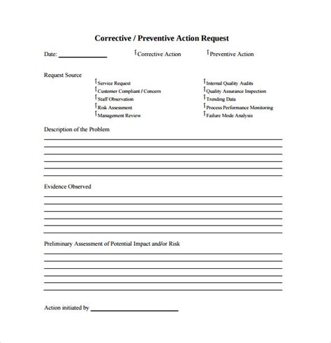 13 Corrective Action Plan Templates To Download For Free Sample Templates