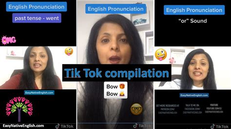 Tik Tok Compilation Of English Pronunciation Of Words And Sounds Youtube
