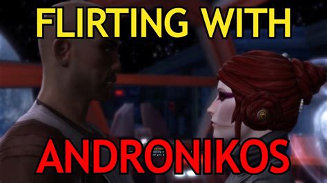 Sith Inquisitor Flirting With Andronikos Revel SWTOR Romance YouTube