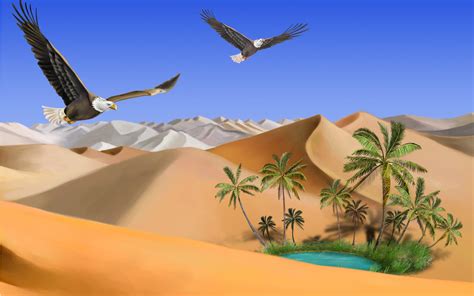 Oasis In The Desert Wallpapers High Quality Download Free