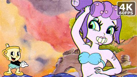 Cuphead Cala Maria Boss Fight Ms Chalice Dlc Weapons Youtube