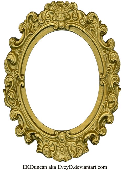 Ornate Gold Frame Oval 1 By Eveyd On Deviantart Antique Picture