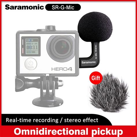Saramonic G Mic Stereo Ball Gopro Microphone Mini Usb Mic Accessories