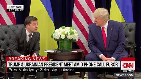 trump opens meeting with zelensky making light of ukraine controversy