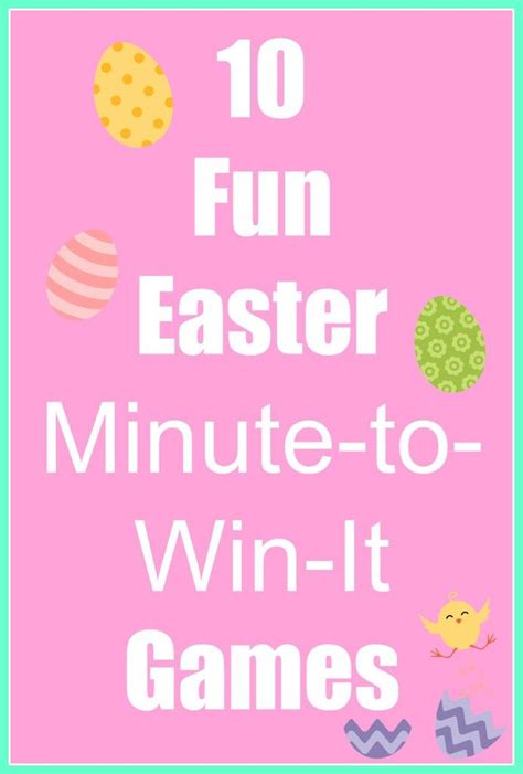 Fun Easter Minute To Win It Game Ideas Happy Home Fairy Easter