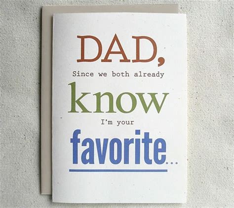 Father Birthday Card Funny Dad Since We Both Already Know