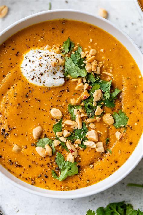 Curried Carrot Apple Peanut Soup