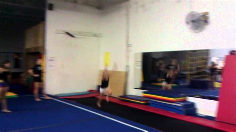 Gymnastics Power Tumbling Double Layouts Youtube