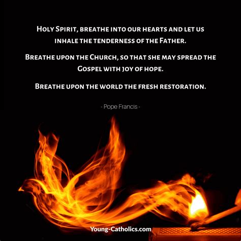 Holy Spirit Breath Into Our Hearts Young Catholics