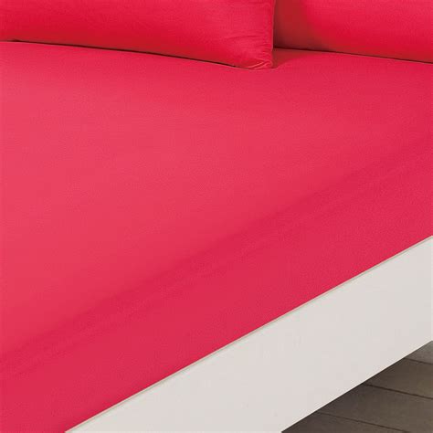 Brentfords Plain Dyed Fitted Bed Sheets Non Iron Single Double King