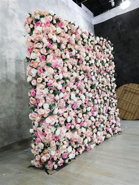 Perfectly Pink Flower Wall Flower Wall Wedding Flower Wall Rental