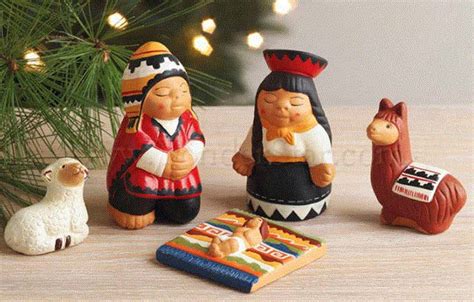 Quechua Nativity Set Peru Yonder Star Christmas Shop Llc
