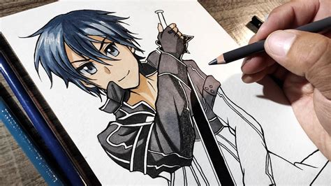 Como Dibujar A Kirito How To Draw Kirito Sword Art Online Sao