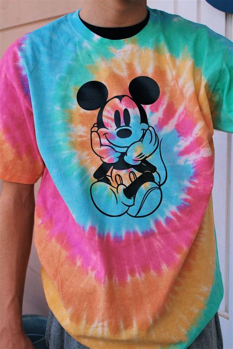 Mickey Shirt Mickey Mouse Tie Dye Shirt Disneyland Unisex Etsy España