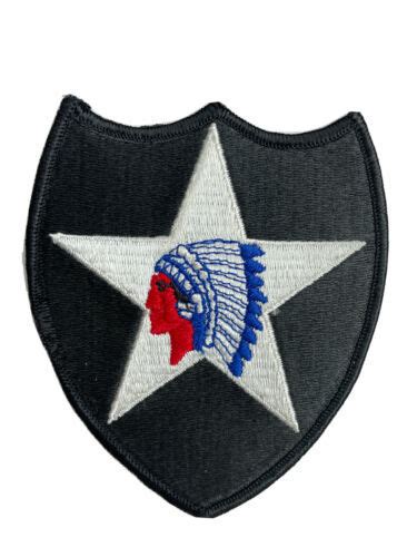 Vietnam Era Us Army 2nd Infantry Division Color Merrow Edges Glue