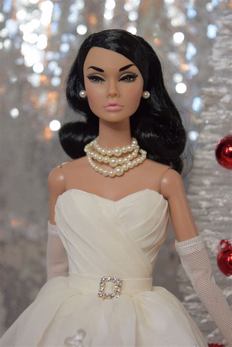 white christmas shh doll works on etsy barbie wedding dress strapless dress formal barbie