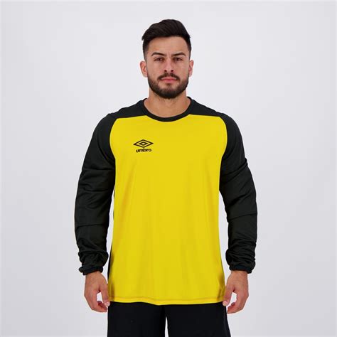 Camisa Umbro Goleiro Blast Manga Longa Amarela Futfanatics