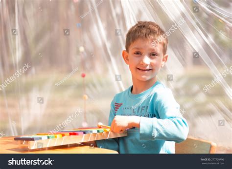 Young Boy Playing Xylophone Stock Photo 277720496 Shutterstock