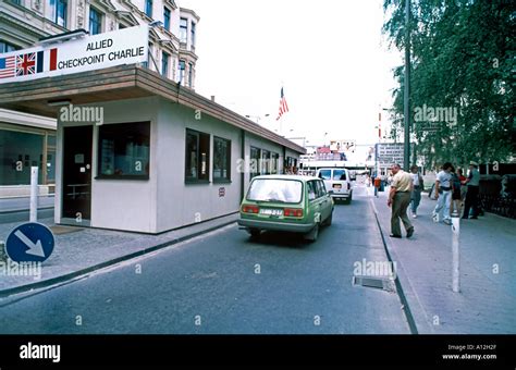 Former East Berlin Germany Checkpoint Charlie East West Border At