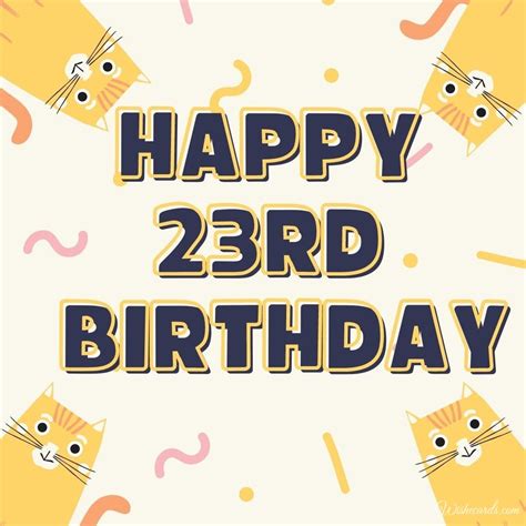 happy 23rd birthday cards and funny images