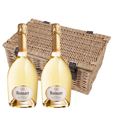 Ruinart Blanc De Blanc Champagne 75cl Twin Hamper 2x75cl Buy Online