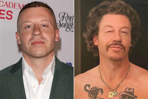 Macklemore Shows Off Scruffy Goatee And Long Curly Hair