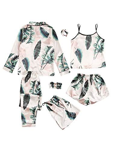 Shein Women S Pcs Pajama Set Cami Pjs With Shirt And Eye Mask Pink And