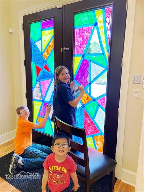 Stained Glass Window Craft For Kids Window Crafts Stained Glass Diy