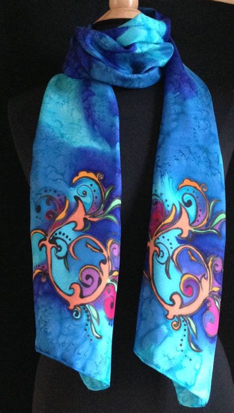 Organic And Elegant Silk Scarf By Fantasticpheasant On Etsy 3500