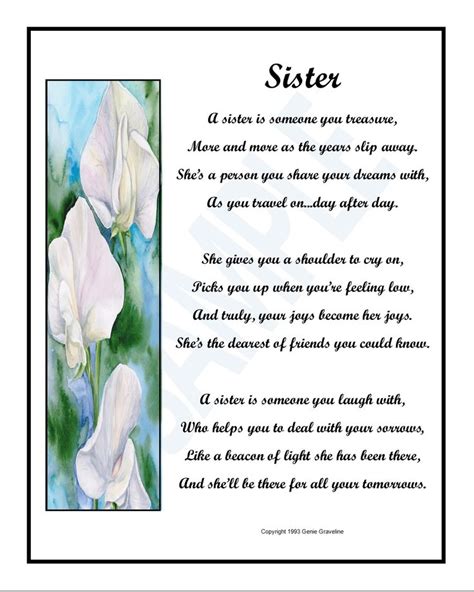 Sister Poem By Genie Graveline In 2021 Sister Poems Traveling By