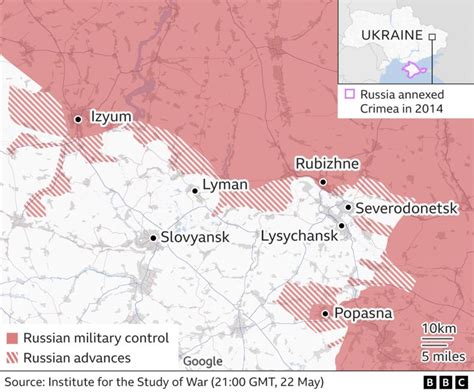Ukraine War Russian Assault On Key Donbas City Intensifies Bbc News
