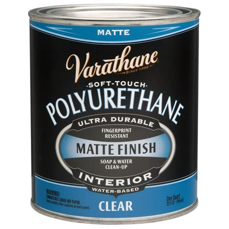 Varathane 262074 1 Quart Water Based Crystal Clear Matte Ultimate