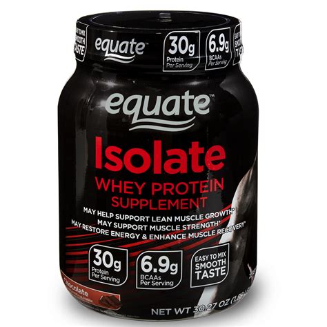Equate Isolate Whey Protein Powder Chocolate 30g Protein 189 Lb