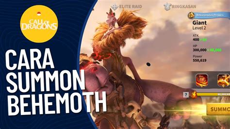 Summon Behemoth Dan Mengatur Serangan Call Of Dragons Indonesia Youtube