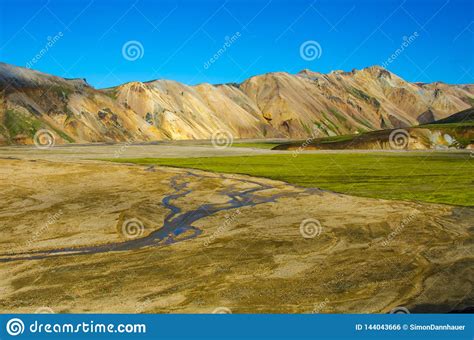 Landmannalaugar Amazing Landscape In Iceland Stock Photo Image Of