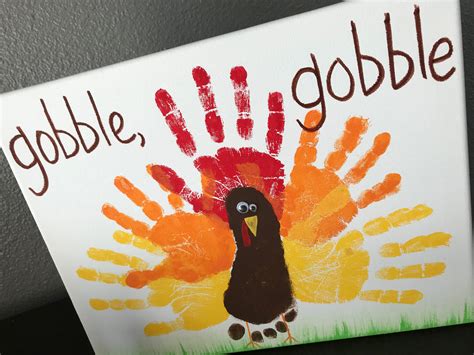Thanksgiving Handprint And Footprint Art