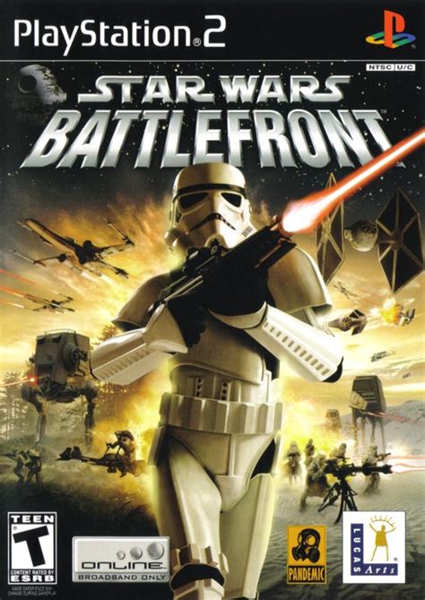 Star Wars Battlefront 2004 Playstation 2 Box Cover Art Mobygames