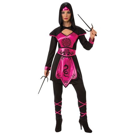 Womens Pink Ninja Warrior Halloween Costume