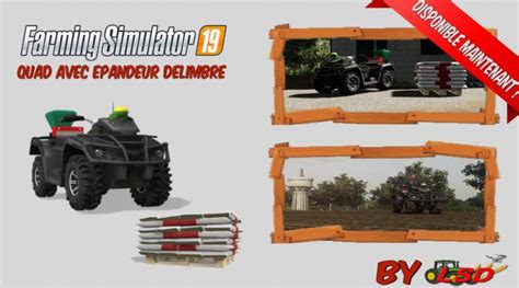 Quad With Delimbre Spreader V10 Mod Farming Simulator 2022 19 Mod